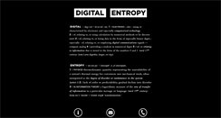 Desktop Screenshot of digitalentropy.com